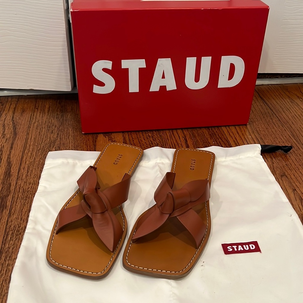 Brand New NIB STAUD Lei Sandal Tan 39